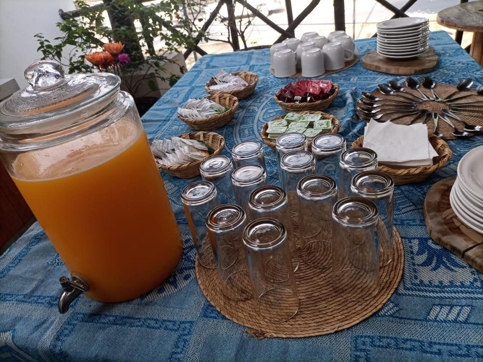 Mio Tulum Hotel Boutique Eksteriør billede A typical breakfast in Morocco